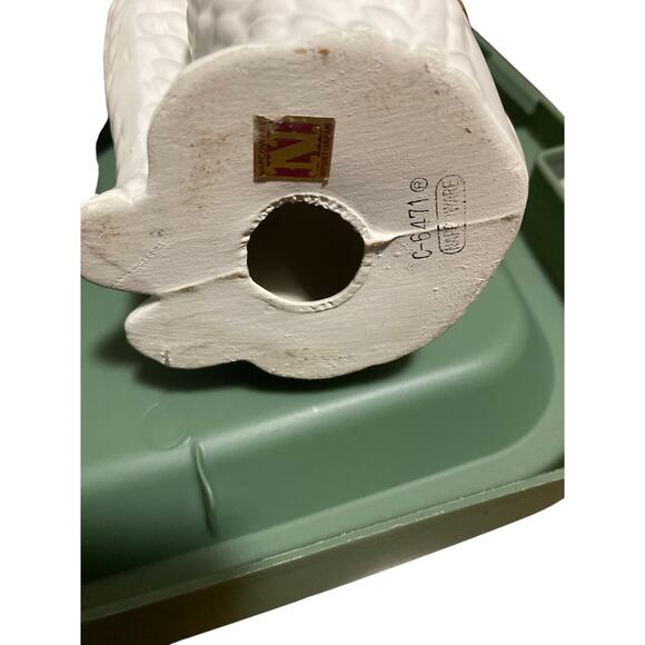 Vintage Napco Japan long-neck poodle figurines 1950 Kitsch MCM 13”‎ White Set - Picture 9 of 9